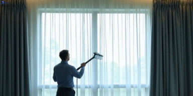 Commercial curtain steam cleaning service seaholme-vic hotels offices