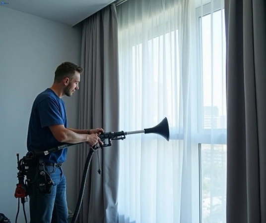 Professional curtain steam cleaning process equipment Matty Curtain Cleaning seaholme-vic