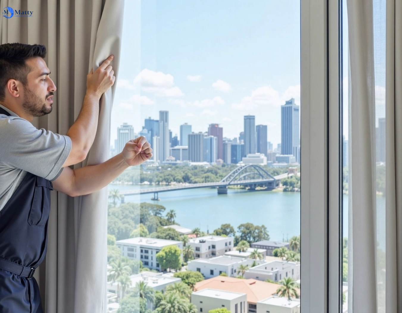 Professional curtain steam cleaning service seaholme-vic QLD by Matty Curtain Cleaning